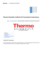 Thermo Scientific 4-20mA ULT Connection Operating instructions