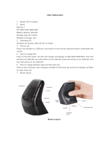 DXT 3 Wireless Ergonomic Vertical Mouse Operating instructions