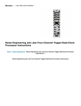 Noise Engineering Jam Jam Four-Channel Trigger/Gate/Clock Processor Operating instructions