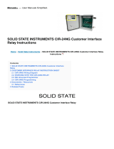 Solid State InstrumentsCIR-24NG Customer Interface Relay