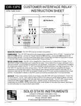 Solid State Instruments CIR-13PS Operating instructions