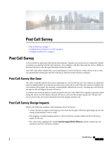 Cisco Post Call Survey Operating instructions