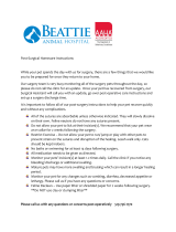 BEATTIE Post-Surgical Homecare Operating instructions