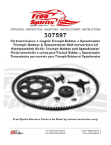 Freespirits 307597 Triumph Bobber and Speedmaster Belt Conversion Kit Operating instructions