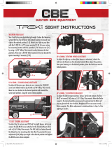 CBE Trek Pro Sight Adjustable Light Weight Carbon Bar Mounting system Operating instructions