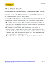 Jabra Evolve 65t Operating instructions
