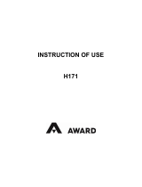 AWARD APPLIANCES H171 Built-In Ceramic Hob Operating instructions