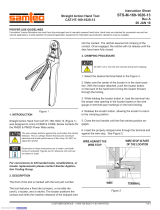 samtec CAT-HT-169-1620-13 Straight Action Hand Tool Operating instructions