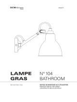 DCW editions Lampe Gras N° 104 Gras Wall Lamp Operating instructions