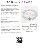BEADS Faceted Moonstone Bracelet Kit Operating instructions