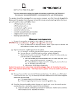 DefinitiveTechnology BP8080ST Operating instructions