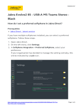 Jabra Evolve2 85 Operating instructions