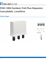 level one POR 1200 Outdoor PoE Plus Repeater Operating instructions