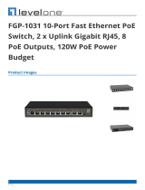level one FGP-1031 10-Port Fast Ethernet PoE Switch Operating instructions