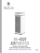 Medify Air MA-40UV Operating instructions