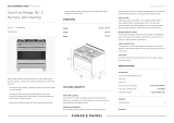 Fisher & Paykel OR36SDG6X1 Dual Fuel Range Burners Self-cleaning Operating instructions