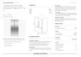 Fisher & Paykel RF170ADX4N Freestanding French Door Refrigerator User guide