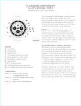 Movado Series 800 Operating instructions