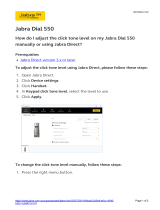 Jabra DIAL 550 Operating instructions