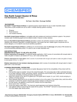 CHEMSPEC One Earth Carpet Cleaner Operating instructions