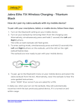 Jabra Elite 75t Operating instructions