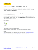 Jabra Evolve2 75 Operating instructions