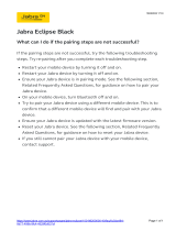Jabra Eclipse Black Operating instructions