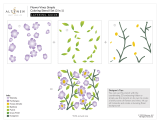 ALTENEW Flower Vines Simple Coloring Stencil Set (3 in 1) Operating instructions