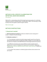 METER ENVIRONMENT Soil Moisture Sensors Operating instructions