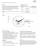 Rip curl Solar Powered Watch Operating instructions
