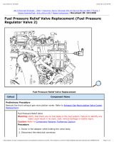 Chevrolet Fuel Pressure Regulator Valve 2 Operating instructions