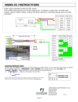 Arrowhead Alarm Products NANO-O1 Operating instructions