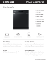 Samsung DW60M6055FG-SA Operating instructions