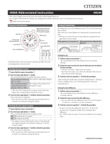 Citizen H060 Operating instructions