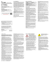 ICOM IC-F200 Operating instructions