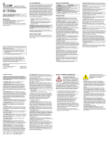 ICOM IC-F200 Operating instructions