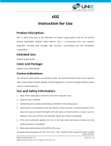 UNIZ zSG Operating instructions