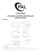 PAL LIGHTING PCR-2DMX Operating instructions
