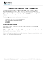 SIRETTA UPnP NAT-PMP Router Operating instructions