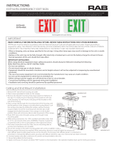 RAB Lighting EXIT34-RG Operating instructions