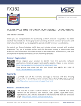 VeEX FX182 Operating instructions