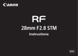 Canon RF 28mm Operating instructions