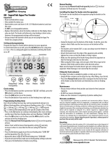 Aquadistri SuperFish Aqua Pro Feeder Operating instructions