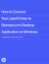 HP E100 Label Printer Operating instructions