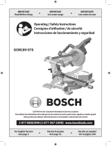 Bosch GCM18V-07S Operating instructions
