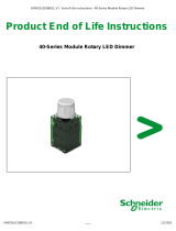 Schneider Electric 40-Series Module Rotary LED Dimmer Operating instructions