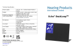 Hearing Products International Echo DeskLoop Operating instructions