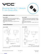 VCC LED Mounting Clip For T1-3-4 5mm LEDs Operating instructions