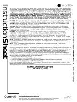 Prescolite LBRA-6RD Operating instructions