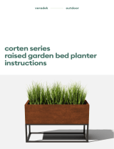 veradek OUTDOORCorten Raised Garden Bed Planter